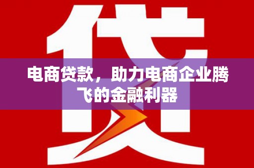 龙安电商贷款，助力电商企业腾飞的金融利器