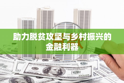 龙安助力脱贫攻坚与乡村振兴的金融利器