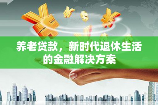龙安养老贷款，新时代退休生活的金融解决方案