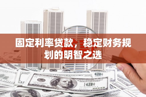 龙安固定利率贷款，稳定财务规划的明智之选