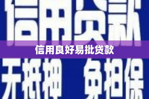 龙安信用良好易批贷款
