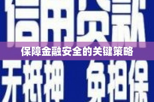 龙安保障金融安全的关键策略